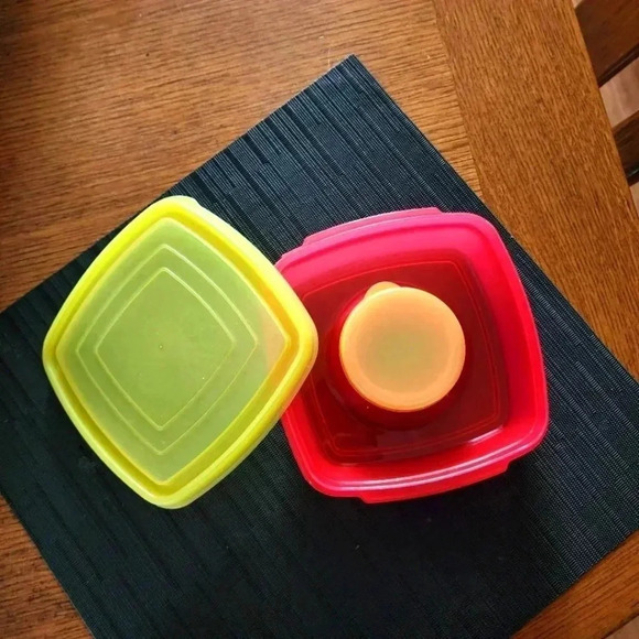 snack/veggies/fruit With dip storage containers for lunch box/bag/tote - Picture 3 of 5
